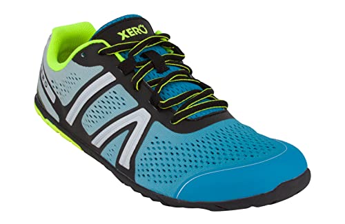 Xero Shoes Barefoot Running Shoes for Men | HFS Men's Running Shoes | Minimalist, Zero Drop, Wide Toe Box Shoes for Men | Glacier Blue, Size 7
