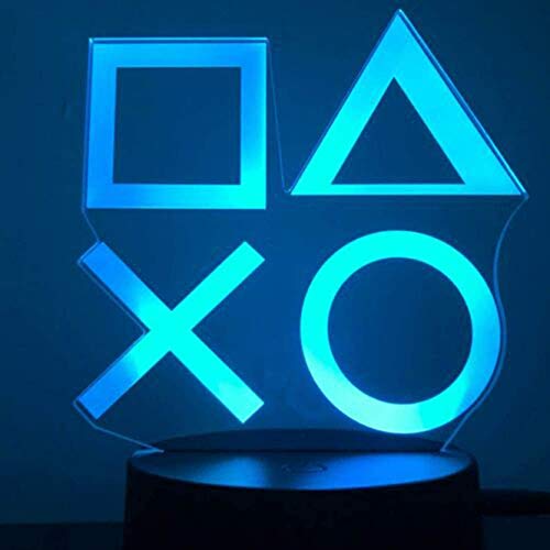 3D Optical Illusion Lampe Einzigartige Nachtlicht Kunstwerk Licht 16 Farben Ändern Led Schlaflicht für Wohnkultur Spiel Liebhaber Kinder (16 color K