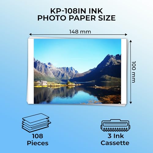 Double Dragon Replacement for Canon Selphy CP1300 KP-108IN Ink and Photo Paper Set, White, 100 x 148mm - Image 2