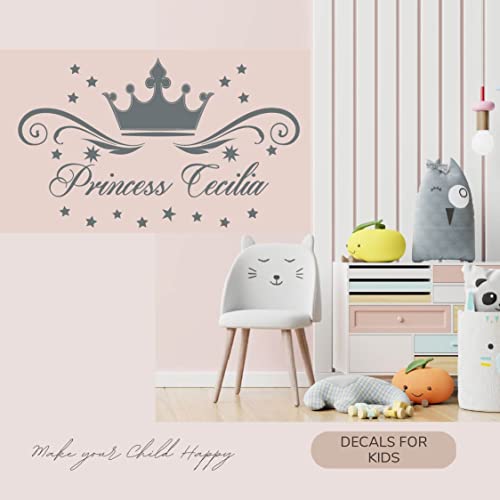 Vinilo Decorativo Princesa Corona con Estrellas miniatura 3