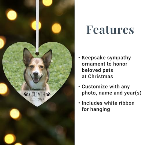 Let’s Make Memories Personalized Pet Memorial Christmas Ornament – Pet Memorial – Sympathy Keppsake Christmas Ornament 2023 – Photo, Message – Heart Let’s Make Memories Personalized Pet Memorial Christmas Ornament – Pet Memorial – Sympathy Keppsake Christmas Ornament 2023 – Photo, Message – Heart