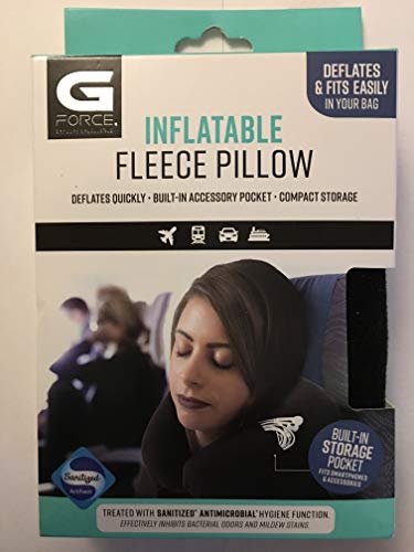 G FORCE Inflatable Fleece Pillow (BLK)