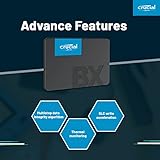 Crucial BX500 500GB 2.5-inch SATA 3D NAND Internal SSD with 550 MB/s and 500 MB/s as Read and Write Speed