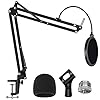 InnoGear Blue Yeti microfoonstandaard set met microfoon Pop filter en schuim microfoon windscherm, microfoon houder tafel voor Blue Yeti/Blue Yeti Pro/Blue Yeti X/Blue Spark