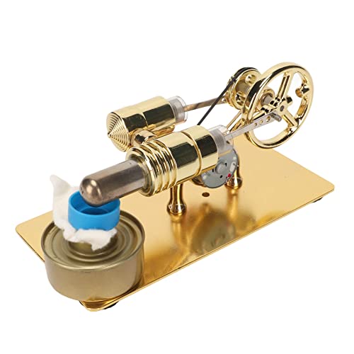 Acouto Kit de Modelo de Motor Stirling, Novedosa e Interesante Forma de Cangrejo, Modelo Físico Científico Stirling para Accesorios de Aprendizaje, Aplicaciones de Regalos para Ciencias de Rango y