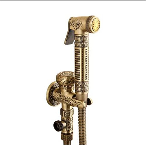 Douche de Bidet en Bronze Antique : Kit Complet Mural Lanos pour Toilettes