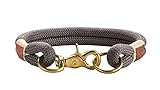 hunter halsband blau Beschläge und Verschluss aus Messing