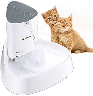 isYoung Cat Fountain LED Pet Water Fountain Ultra Quiet Automatic Pet Water Dispenser