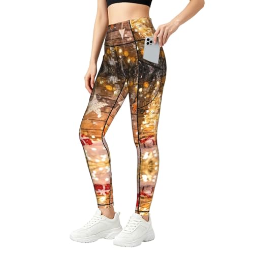 Pantalones de yoga elásticos suaves con cintura alta y bolsillos prácticos