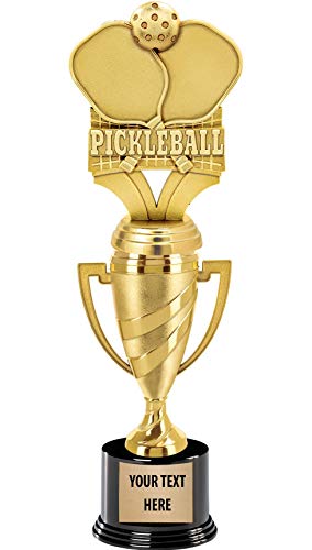 Crown Awards Pickleball Trophy 14 Gold Cup Pickleball Trophies Enter Your Own Engraving 1 Pack Prime