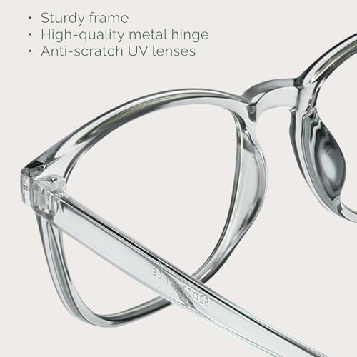 Image of MIGSIR Blue Light Blocking Glasses for Computer Gaming, Fashion Fake Helps Reduce Screen Fatigue Eyeglasses for Women Men