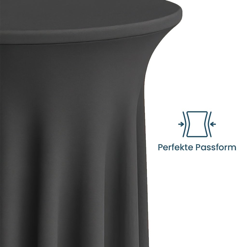 Luxor Deluxe Housse pour table haute Anthracite 80-85 cm