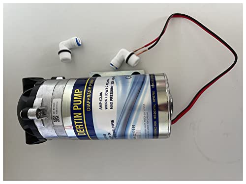 Piezas de filtro de agua, bomba de refuerzo de filtración de agua con conector de 2 uds for máquina de ósmosis inversa purificadora de agua 400 GPD 600GPD