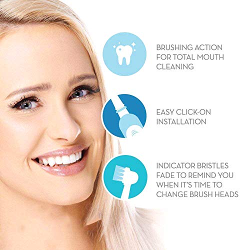 Adaskala Cabeça de escova de dentes elétrica de 16 peças compatível com escova de dentes elétrica Or