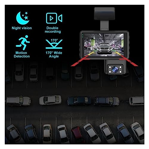 Cámara DVR de coche DELURA contra siniestros: grabación dual 1080P, WiFi y modo parking 24h 6