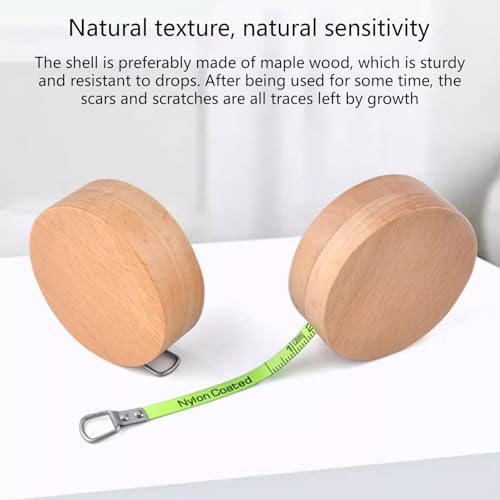 Cinta Métrica de Madera 2 m con Marcaciones Claras miniatura 3