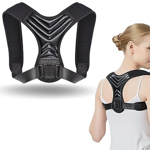 DENDAWEN Busto Correttore Posturale Spalle Schiena, Fascia Posturale Spalle e Schiena per Schiena Dritta, Correggere la Postura Della Schiena in Uomo e Donna, Raddrizza Spalle, Porosità