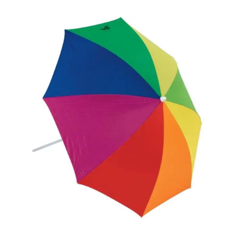 Drumstone Rainbow Stripe Auto Open and Close Umbrella