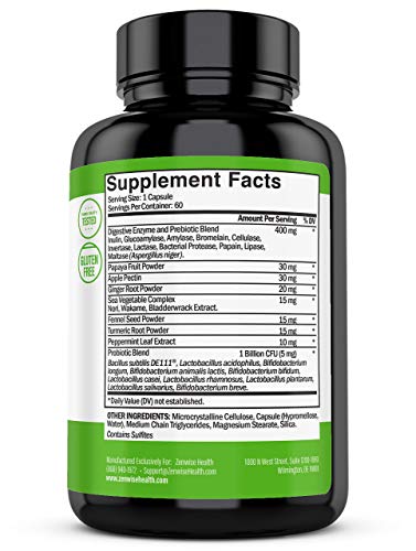 Zenwise Health Digestive Enzymes + Organic Probiotic Gummies Bundle – Gas, Bloating, Constipation & Diarrhea Relief – Probiotic Chewables with DE111 Probiotic for Clinically Studied Immune Support - Thumbnail 5