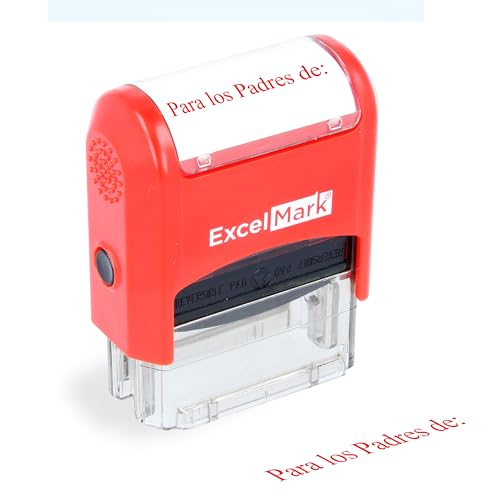 ExcelMark Self-Inking Rubber Teacher Grading Stamp - para Los Padres de: