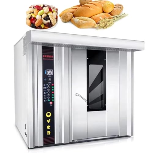 Commercial Electric Convection Oven with Steam, Large Capacity Deck & Rotary Rack, Digital Touch Control, Multi-Function Baking, Roasting, Steaming, Grilling, Energy Efficient for Restaurant & Bakery