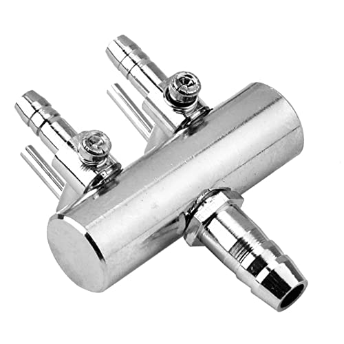 2 Way Stainless Steel Air Pump Manifold, Adjustable Aquarium Air Control Valve, Fish Tank Airline Splitter for Pond and Aquarium - Image 4