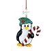 Penguin with Candy Cane Ornament