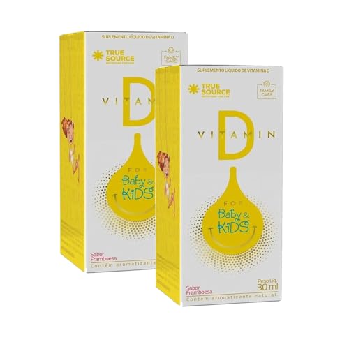 Kit 2x Liquid Vitamin D For Baby & Kids 30ml Sabor Framboesa - True Source