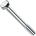 Class 10.9 Steel Cap Screw, Zinc Blue-Chromate Plated Finish, Hex Head, External Hex Drive, Meets DIN 931/ISO 898, 180mm Length, Partially Threaded, M16-2 Metric Coarse Threads