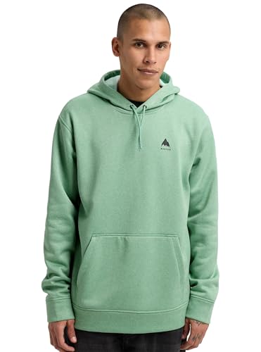 Image of Burton Men's Oak Pullover Hoodie - Technical Sweatshirt w /Quick-Drying Fleece & Thumbhole Cuffs