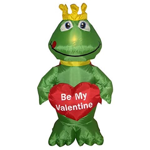 BZB Goods 4 Foot Tall Inflatable King Frog Cover