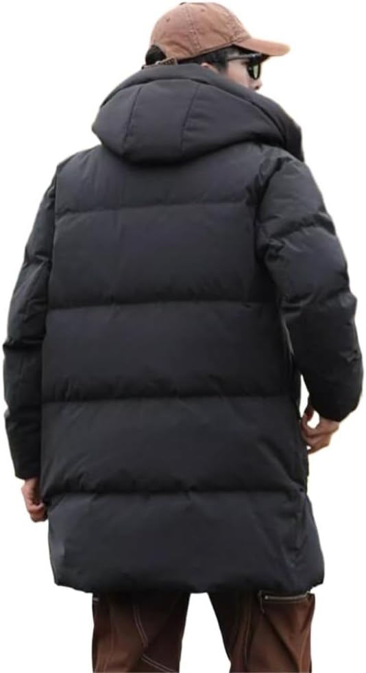 Fake Two Hooded Down Jacket For Men Long Winter Can Be Dismantled And Thick Outdoor Warm Coat