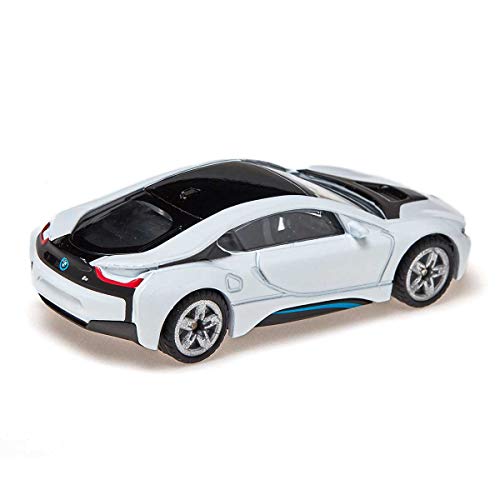 siku 1458, BMW i8, Metall/Kunststoff, Schwarz/Weiß, Spielzeugauto für Kinder – Bild 5