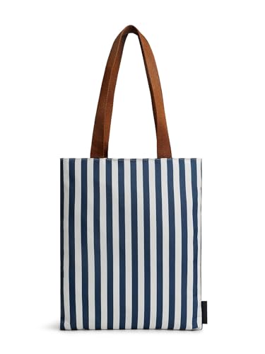 Fastrack Navy Nautical Stripes College Tote Bag for Women