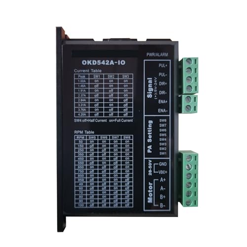Moteur d'entraînement NEMA23 guidé par pilote d'impulsion OKD542A-IO pour automatisme