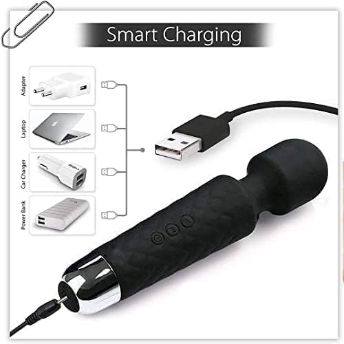 Image of Personal Massager for Women, Body Electric Massager, 20 Vibration Speeds and Patterns, USB Rechargeable Handheld Massager, Massager Machine for Pain Relief, Massager Machine for Body, Body Wave Massager