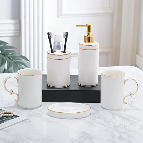 Cepillo de dientes taza for gárgaras accesorios de baño cerámica 5