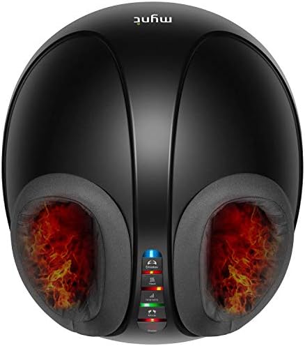 Mynt Shiatsu Foot Massager Machine: Adjustable Heat, Intensity, Multi-Mode for Plantar Fasciitis Foot Pain Relief Home Use Improve Sleep Blood Circulation up to Men Size 13
