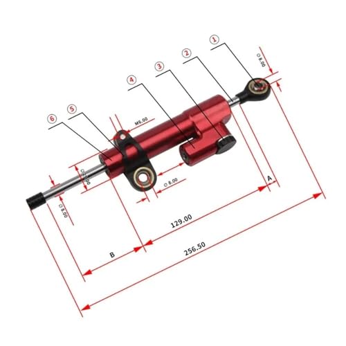 Amortisseur de direction moto universel kit de support argenté