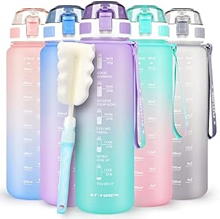 CodiCile Water Bottle Sports 1.1 Litre Water Bottle, BPA Free Drinks Bottle, Leakproof Water Bottle for Sports, Outdoor, Fitness, Gym, Cycling, School and Office