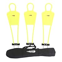 POWERSHOT 3er-Set Freistoßdummies - Junior Kleine Fußballdummies - Fußballfreistoßübungen