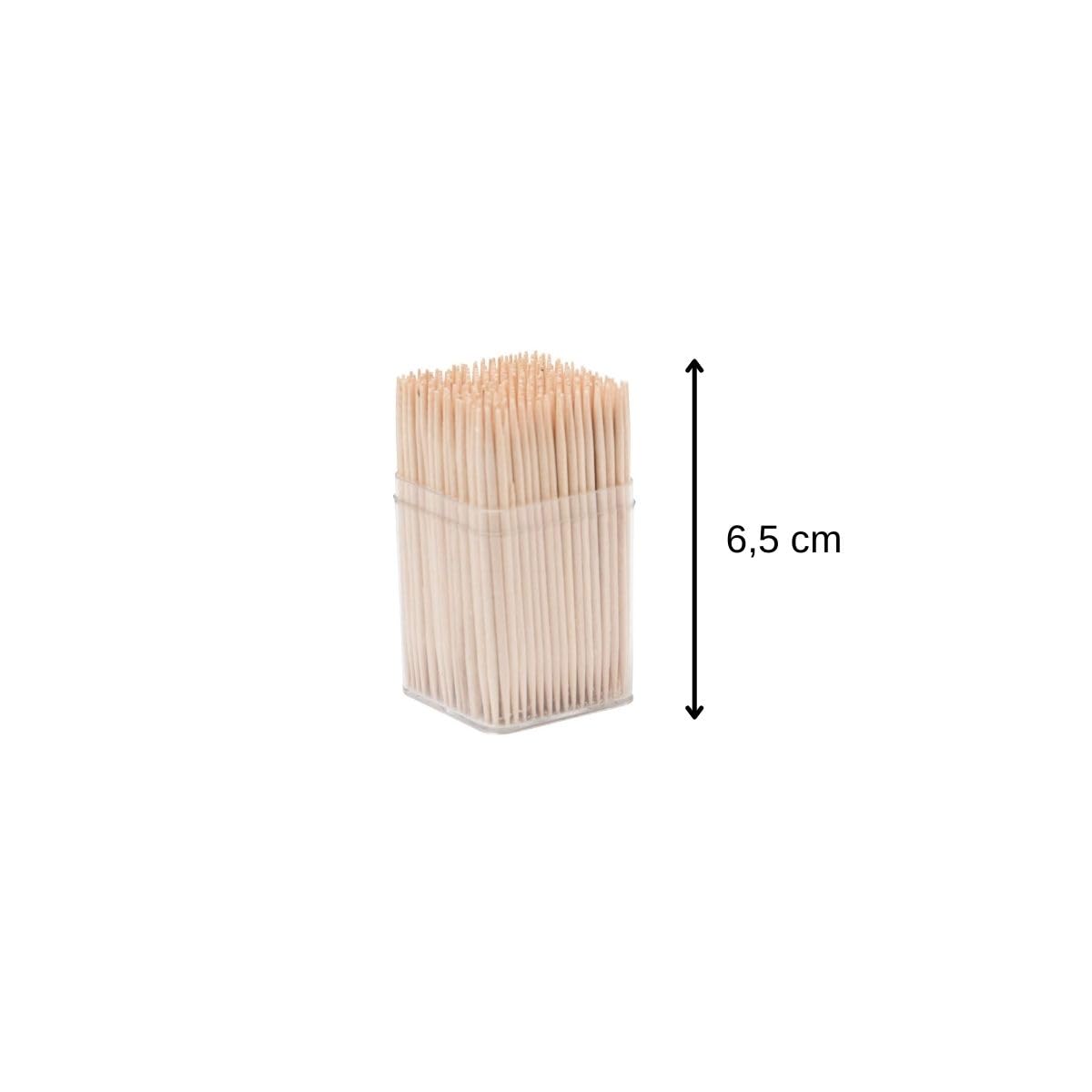 Fackelmann Lot de 300 cure-dents en bois 6,5 cm