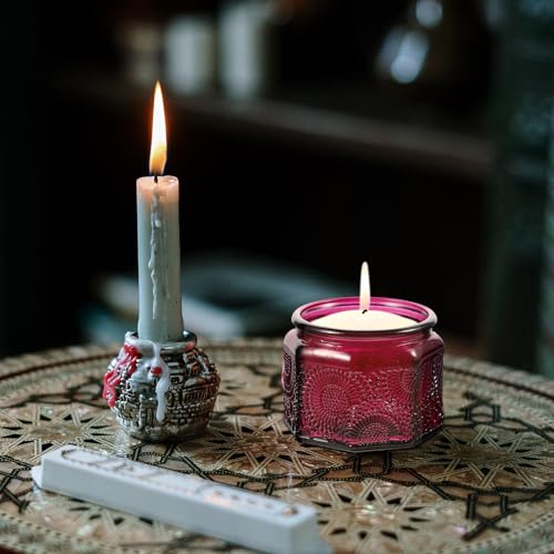 Tarros para hacer velas DIY: set de 7 vasos de vidrio para decoración y eventos 6