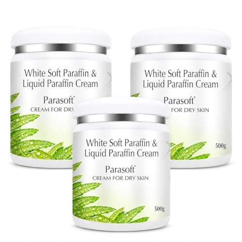 Image of Parasoft Cream for Dry & Dehydrated Skin Intense Moisturizer Nourishing Cold Cream & Winter Cream with Aloe Vera for Both Men & Women Quick Absorbing & Non-Greasy Paraben Free - 500GM (Pack of 3)