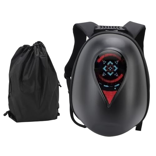 Sac à dos moto coque rigide programmable LED étanche Naroote