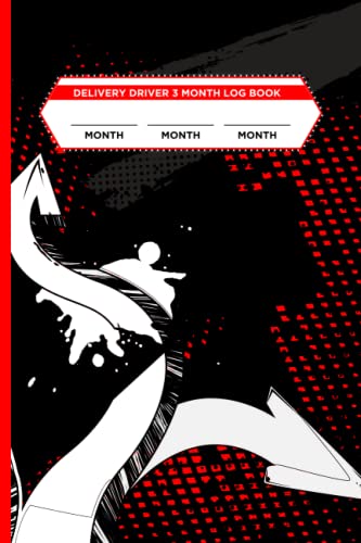 Delivery Driver 3 Month Logbook - Spark Delivery Driver Log To Track Mileage, Stops, Tips Received And Removed, Master List For Gate Codes, Master LIst For Tip Baiters - Spark Driver Notebook