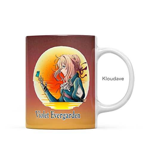 Violet Anime Manga Mug Evergarden Light Novel Merch for Hot and ICY Coffee Tea Water Juices - 012