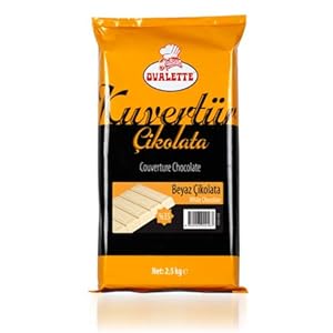 Koperdeur witte chocolade (35% cacaoboter) 2,5 kg