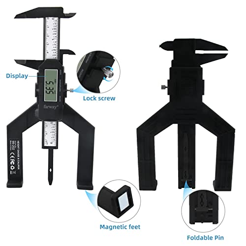 Digital Height Gauge And Vernier Caliper - 2-In-1 Measuring Tool With Inch/Metric/Fraction Conversion, Large Lcd Screen, 0-3 Inch/0-80Mm Range, And Auto-Off Feature For Precision Measurements #TOP5