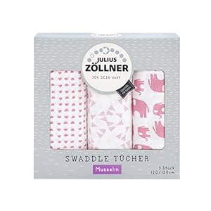 Spuugdoeken 3-pack, 70×70 cm, walvis Blauww Olifant 120 x 120 cm (3er Pack) Olifant roze